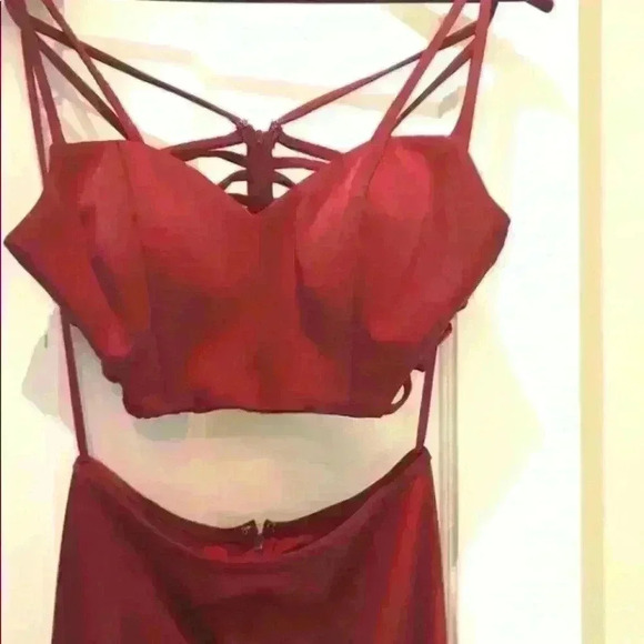 La Femme two piece prom dress - Picture 3 of 6